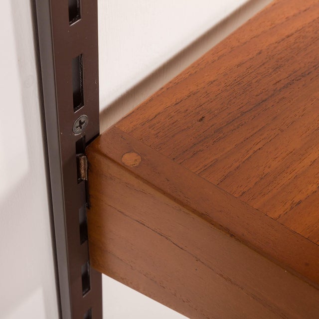 Teak Shelving Unit with Desk by Kai Kristiansen for FM Møbler, Denmark, 1960s For Sale - Image 9 of 14