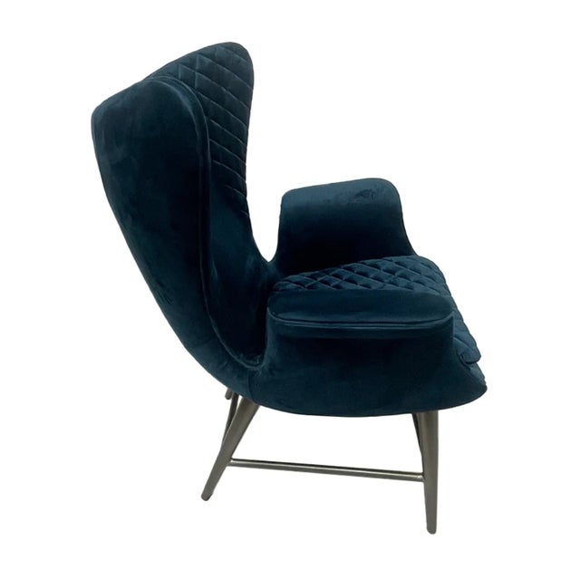 Sarreid Ltd. Sarreid Ltd. Blue Wings Chairs- a Pair For Sale - Image 4 of 9