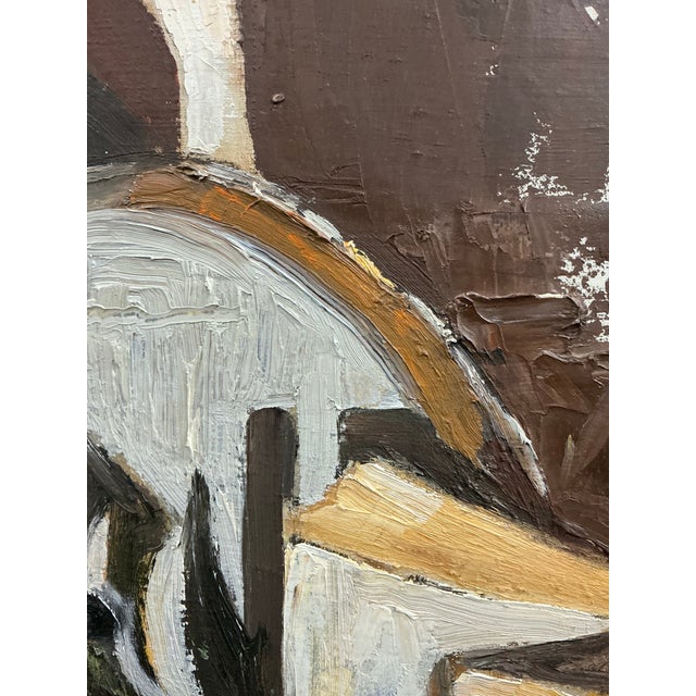 Paint Midcentury Cubist Still Life Painting For Sale - Image 7 of 12
