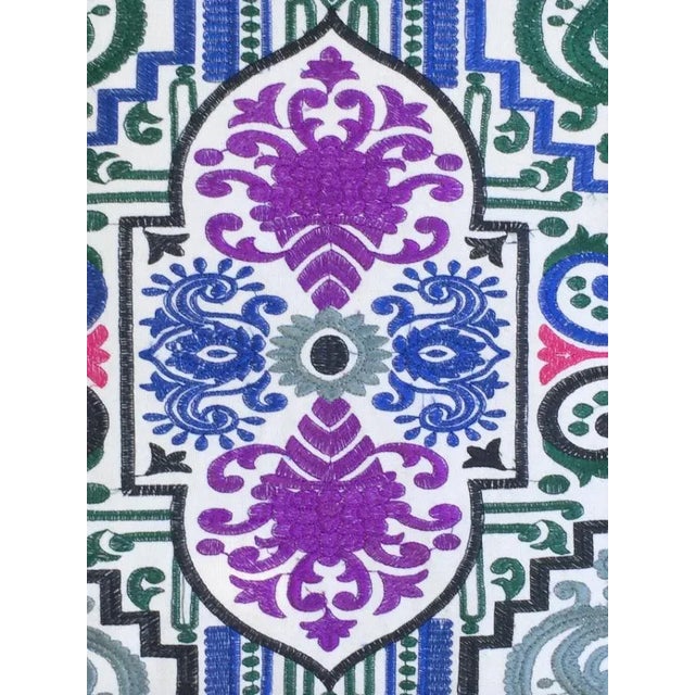 These beautifully embroidered silk pillows are made in the Swaat Valley on the India Pakistan border. "Phulkari"...