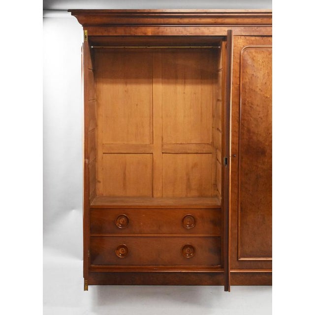Brown Victorian Mahogany Wardrobe, 1860 For Sale - Image 8 of 11