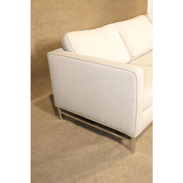 Mid-Century Modern Mid 20th Century Mid-Century Modern Chrome Frame Sofa For Sale - Image 3 of 9