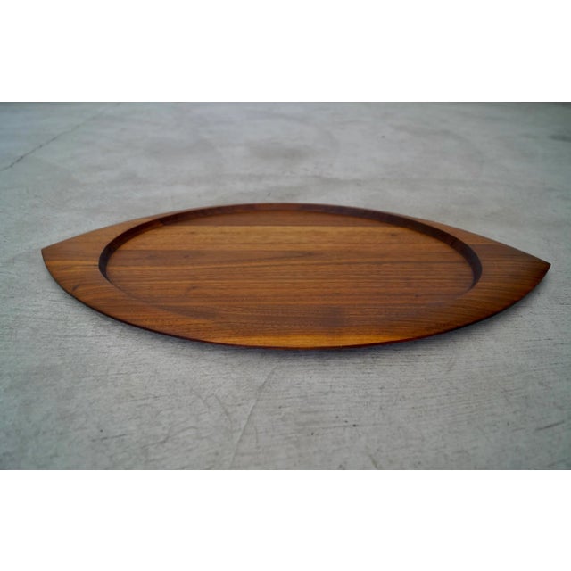 1960s 1960's Mid-Century Danish Modern Solid Walnut Tray For Sale - Image 5 of 13