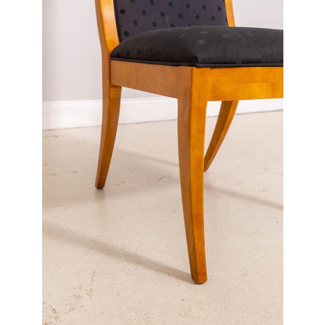 Brown Set of 8 Hickory White Biedermeier Style Dining Room Chairs For Sale - Image 8 of 18