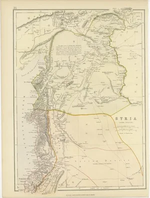 Map of The Northern Division of Syria, 1882