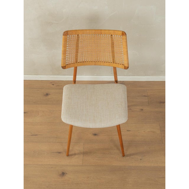 Cherry Wood Dining Chairs from Habeo, 1950s, Set of 4 For Sale - Image 6 of 11