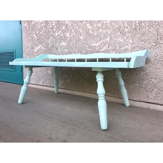 Shabby Chic Painted Farmhouse Style Coffee Table | Chairish
