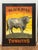 An authentic English pub sign (one-sided) featuring a painting of a large English black bull standing on a grassy hill,...