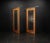 Mid-Century Walnut & Mahogany Sliding Doors, 1960s, Set of 2 For Sale - Image 4 of 18