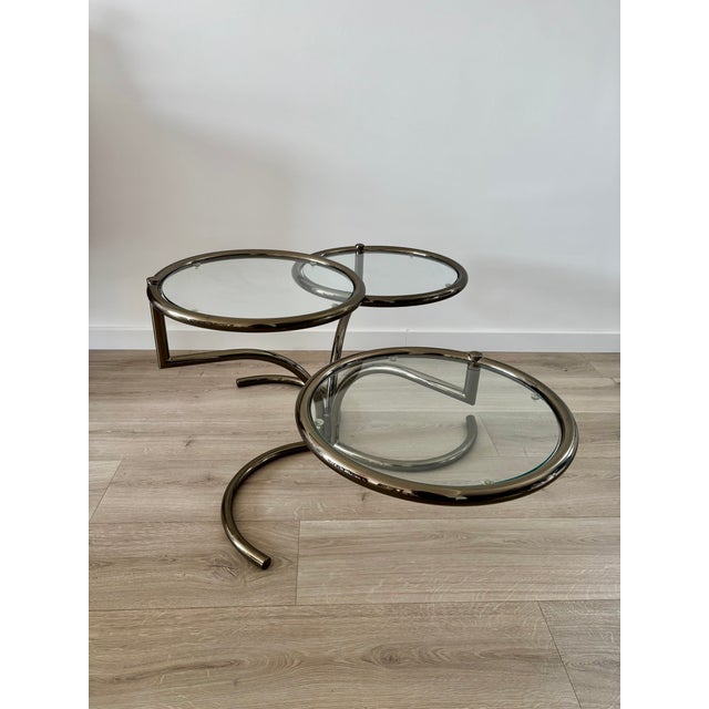 Magnificent vintage Morex coffee table, dating from the 1970s and attributed to the American designer Milo Baughman. This...