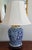 Monumental Chinese Porcelain Blue and White Double Happiness Lamp For Sale - Image 9 of 9