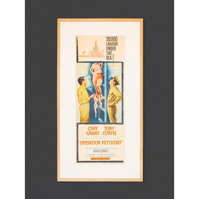 Original advertising poster to the movie "operation petticoat" from the year 1959. Suspended framed with passepartout in...