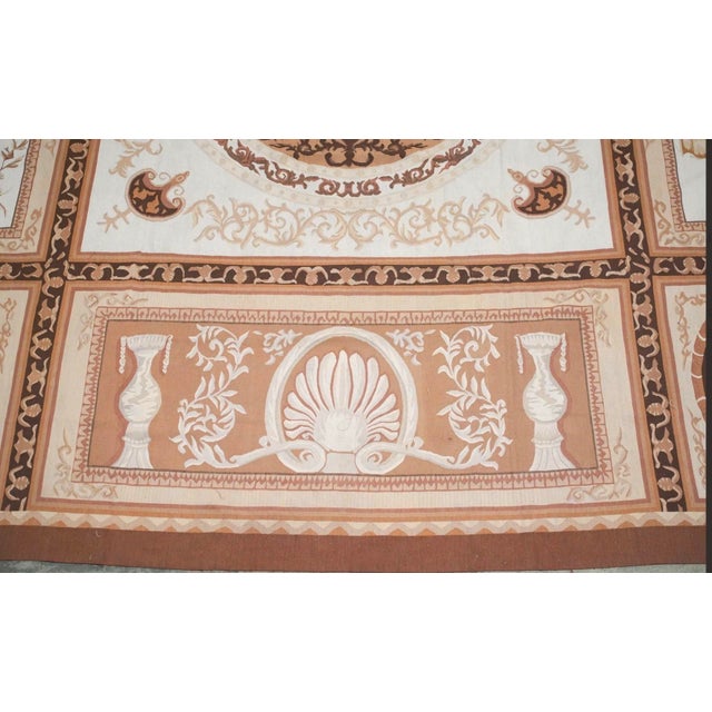 French 12’ by 18’ Palace Size Aubusson French Needlepoint Rug For Sale - Image 3 of 5