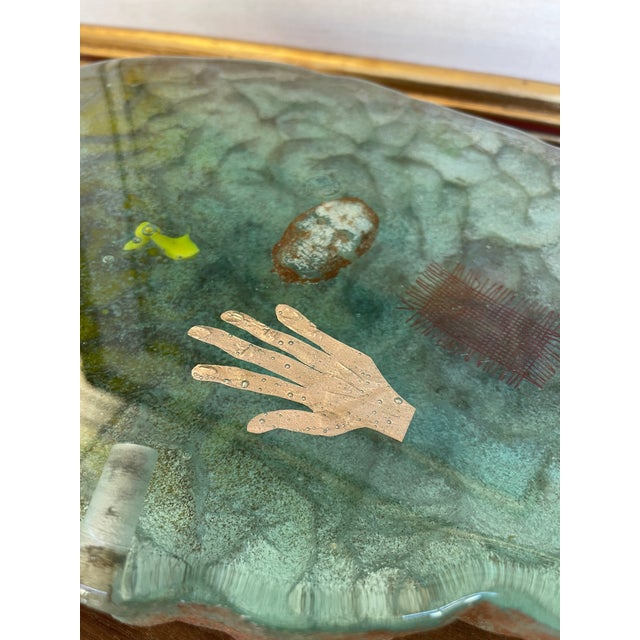 Vintage Cast Sculptural Art Piece With Embedded Figural Motifs and Textured Base For Sale - Image 11 of 11