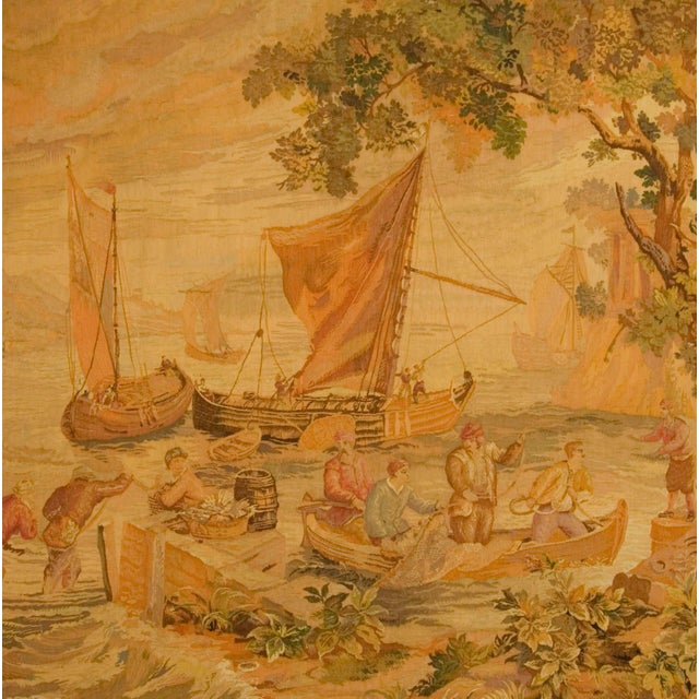 Antique Circa 1890 French Tapestry 6'6 X 7'3 For Sale In New York - Image 6 of 6