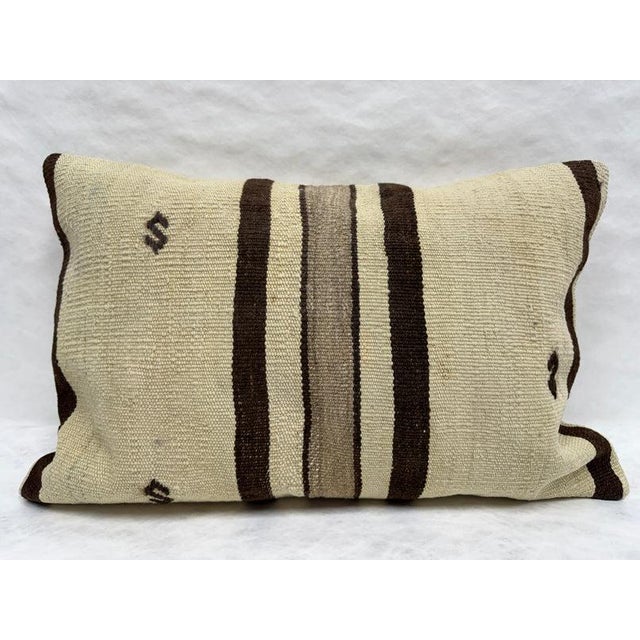 Turkish Hemp Pillow Cushion Natural Beige Brown Pillow Cushion Cover 16" x 24" #30275 Enhance your home decor with our...