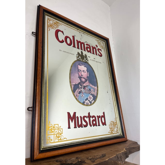 Mid-Century Colman's Mustard Advertising Pub Mirror, 1950s For Sale - Image 14 of 18