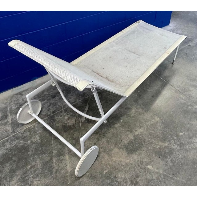 Mid-Century Modern Vintage Richard Schultz Adjustable Chaise Lounge, Attributed For Sale - Image 3 of 8