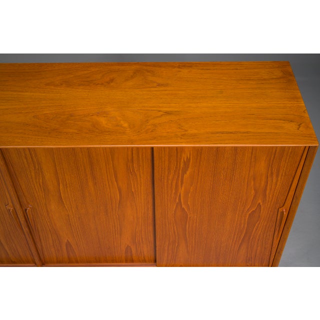 Model 19 Teak Highboard by Gunni Omann for Omann Jun, Denmark, 1960s For Sale - Image 13 of 15