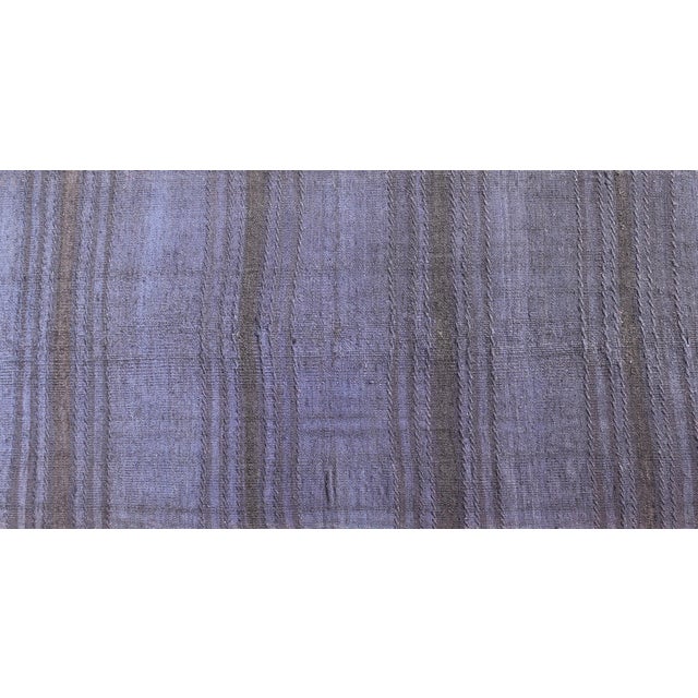 Vintage Turkish Kilim Runner in Deep Blue and Purple Tones 2'2 X 7'4 For Sale In Atlanta - Image 6 of 10