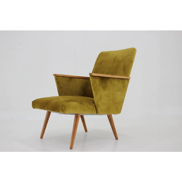 1960s Beech Armchair, Czechoslovakia, 1960s For Sale - Image 5 of 10