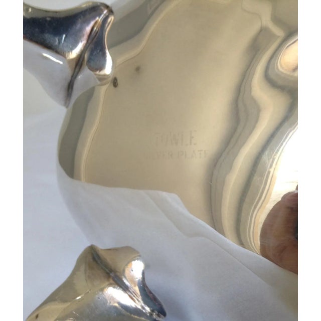 Vintage C.1970's Silver Plate Towle Silversmith Co. Large Water Carafe For Sale - Image 11 of 11