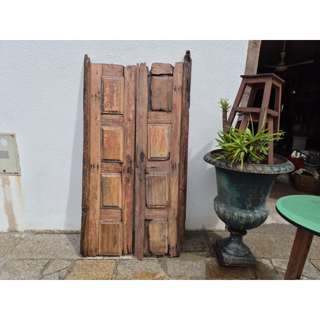Vintage Chestnut Doors, Set of 2 For Sale - Image 14 of 18