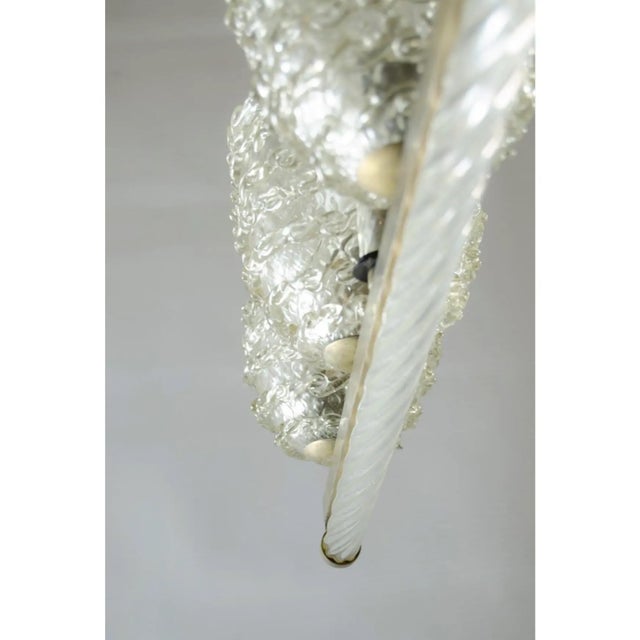 1950s 1950s Murano Glass Ceiling Light Attributed to Barovier For Sale - Image 5 of 6