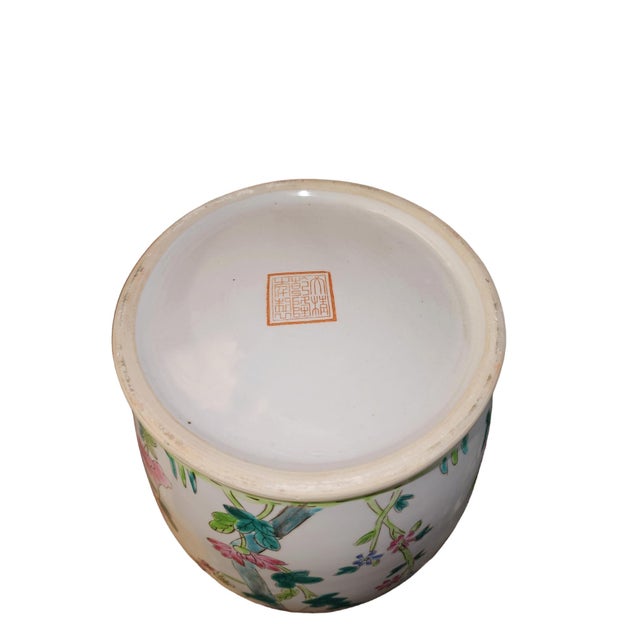 20th Century Qianlong Famille Rose Large Floral Vase For Sale In Atlanta - Image 6 of 7