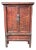 Vintage Rustic Chinese Painted Cabinet For Sale