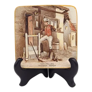 "Sam Weller, Pickwick Papers" Coaster, Staffordshire, England