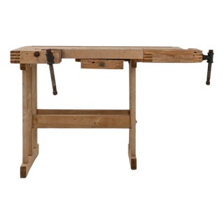 20th Century Belgian Wooden Work Table For Sale