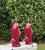 Make a bold statement with this striking pair of vintage 1980s Art Deco Revival ceramic table lamps. Featuring a highly...