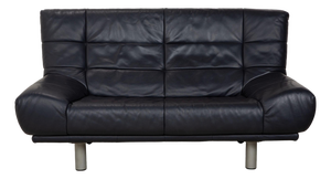 BMP 418 2-Seater Sofa in Dark Blue Leather from Rolf Benz
