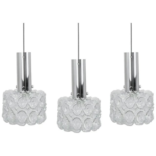 Glass and Chrome Pendant by Helena Tynell for Limburg, Germany, 1970s For Sale - Image 13 of 13