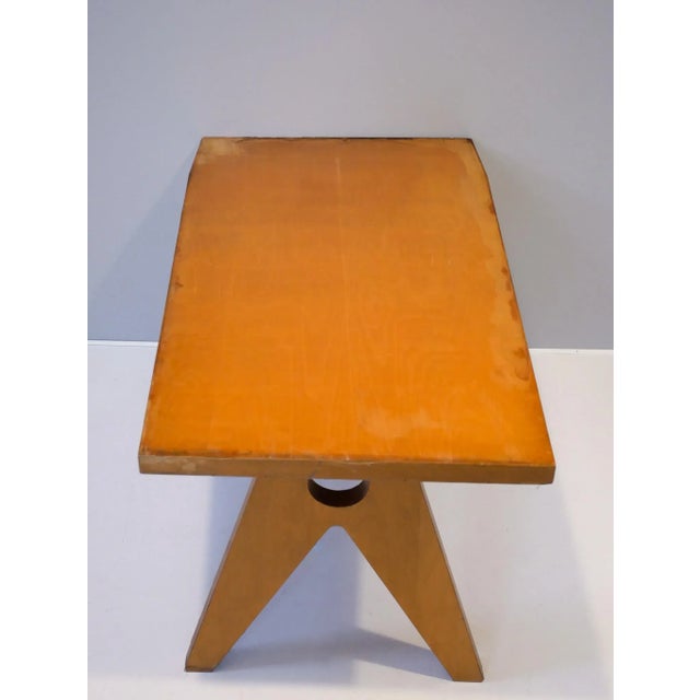 Mid-Century Modern Wall-Mounted Dining Table by Lucien-Jacques Baucher, 1958 For Sale - Image 3 of 15
