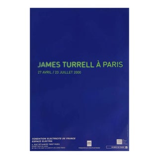 2000s James Turrell Fondation Electricité De France, Paris Exhibition Poster For Sale