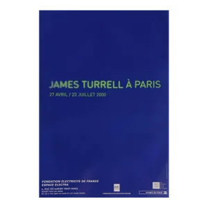 2000s James Turrell Fondation Electricité De France, Paris Exhibition Poster