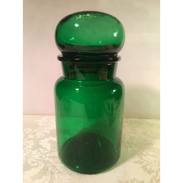 Dark Green Apothecary Jar Chairish