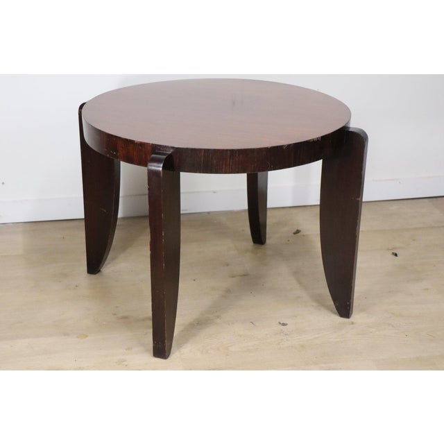 Art Deco Modernist Rosewood Side Table, 1940s For Sale - Image 15 of 16
