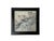 Square Dream Stone Inlaid Dark Brown Openwork Frame Display Stand For Sale In San Francisco - Image 6 of 6