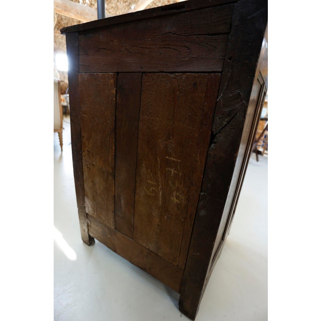 18th Century French Provincial Walnut Confiturier Cabinet with Drawer, 1760s For Sale - Image 13 of 16
