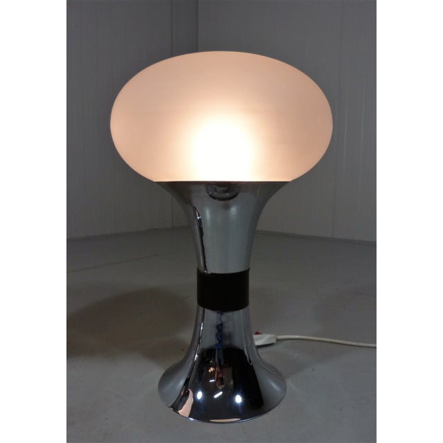 Large Space Age Glass Table Lamps, 1960s, Set of 2 For Sale - Image 10 of 18