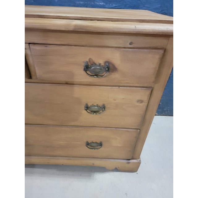 Antique Pine Two Over Two Chest of Drawers From England For Sale - Image 9 of 12