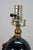 Mid 20th Century French Maison Le Dauphin Porcelain & Brass Monolith Table Lamp 35" For Sale - Image 9 of 14