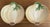 Charming Italian garlic bowl pair. Pretty for use or display. Circa 1980s. Please see condition details noted. Most items...