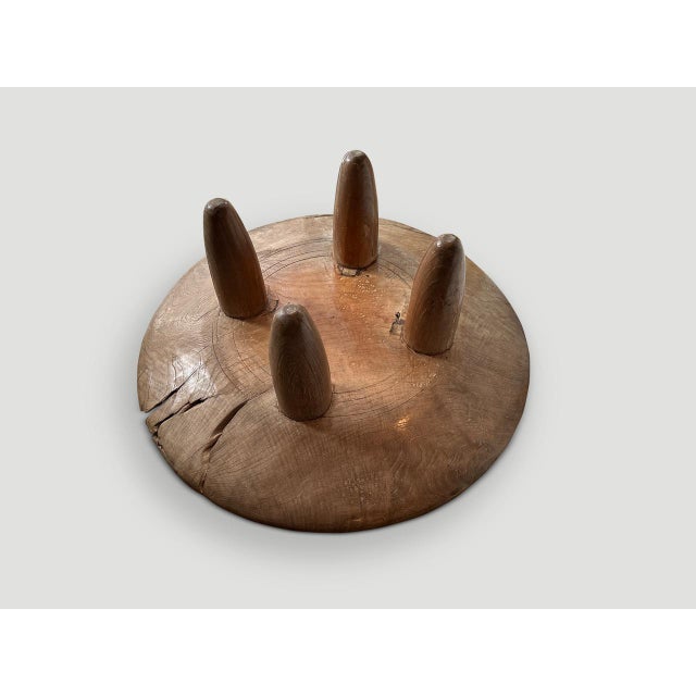 Andrianna Shamaris Mid Century Couture Teak Wood Coffee Table For Sale - Image 4 of 18