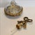Vintage Hollywood Regency Ormolu Rope Tassel Perfume Bottle For Sale - Image 9 of 12