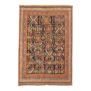 Antique Zabihi Collection Tribal Persian Afshar Geometric Rug