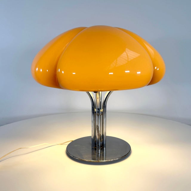 Quadrifoglio Table Lamp attributed to Unione Progetti for Harvey Guzzini, 1970s For Sale - Image 10 of 11